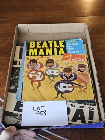 Beatles in Sweden B&W Collectible Publication - Boyfriend Extra 1963 with Color