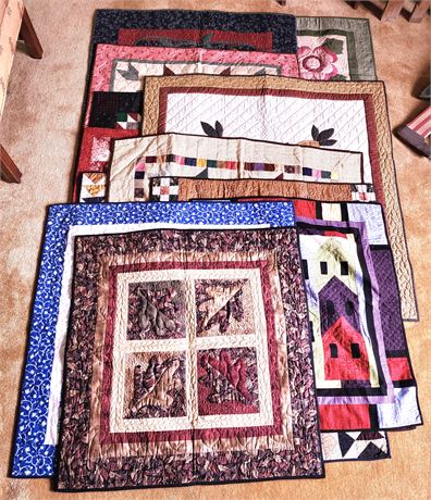 Small Handmade Lap Quilt Lot