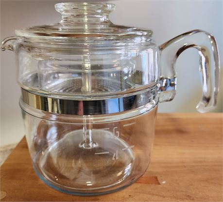 Vintage Pyrex 6-Cup Glass Percolator 7756B