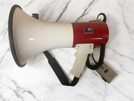 Transistor Megaphone With Automatic Siren -  Portable Public Address System