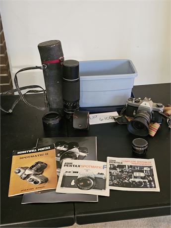 Honeywell Pentax Spotmatic Camera & Lenses