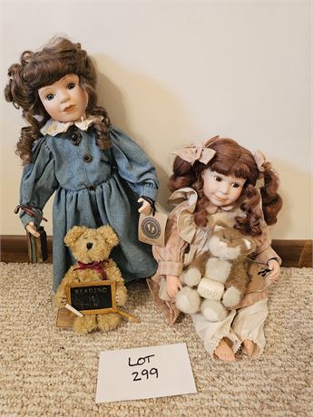 Boyd Dolls&Bears:'98 Ms Ashley & '99 Wendy Limited 2938/12,000 Dolls