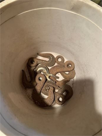 Bucket of Chain Hooks