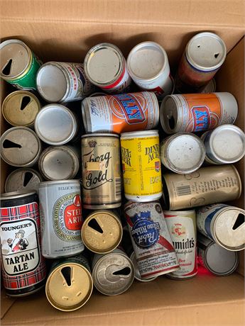 Collectible Tin Beer Cab Lot - Various Brands (EMPTY)
