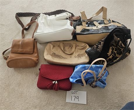 Ladies Mixed Handbags & Purses- Size, Color, Style & Maker Vary