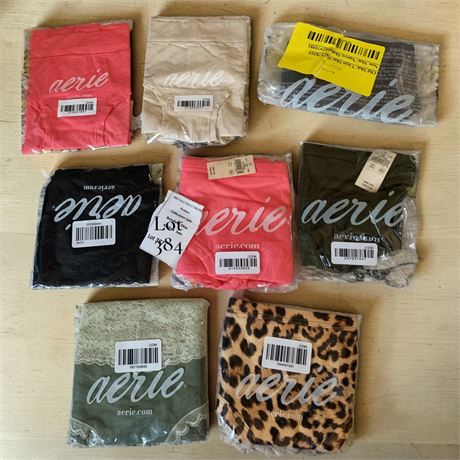 Lot of 8 Aerie Individually Wrapped Women's Underwear (Size L) (NEW)