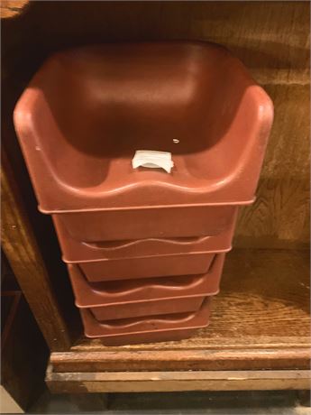Kid's Plastic Chair Booster Seat Lot of 4