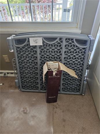 Baldwin Entrance Set (Missing Hardware) & Dog Fence/Pen
