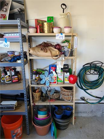 Garden Shelf Cleanout: Planters / Chemicals / Decor & More