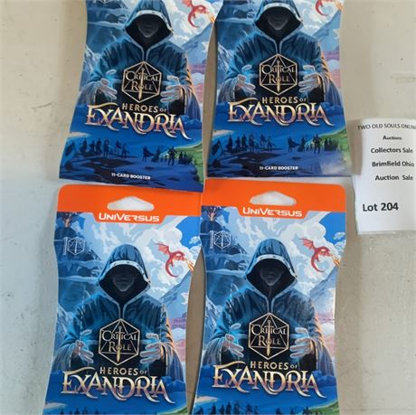 UniVersus Critical Role Heroes of Exandria Booster Pack Lot