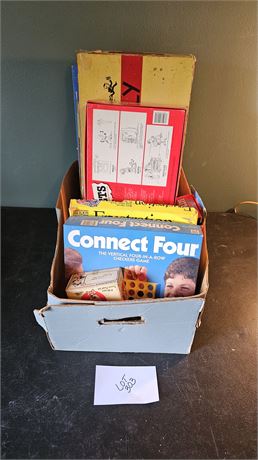 Mixed Board Game Lot: Monopoly, Connect 4, & More