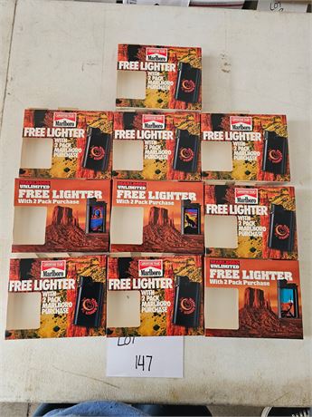Marlboro Old Store Stock Lighter Lot x10