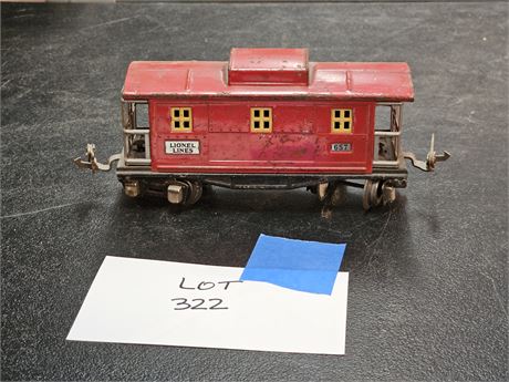 Lionel 657 Metal Red Caboose