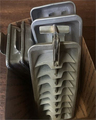 Vintage Aluminum Ice Cube Trays W/Lever Action Quick Release Lot of 5