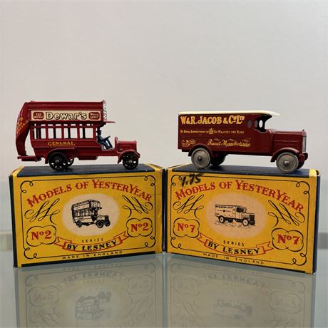 Lesney Matchbox Models of Yesteryear Lot of Two w/ Boxes