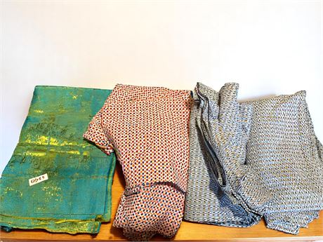 Vintage Fabric Lot - Plaid Patterns & More