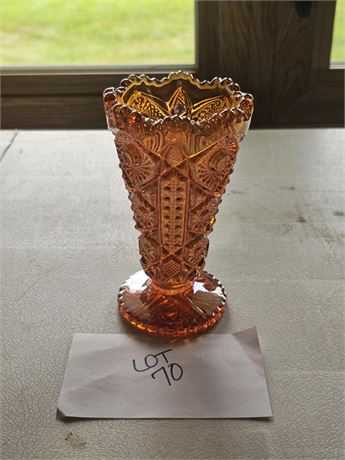 Imperial Glass Marigold Carnival Vase