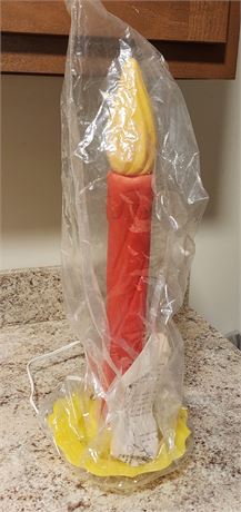 18" Light Up Holiday Blow Mold Candle w/ Manual still in plastic 2 of 2