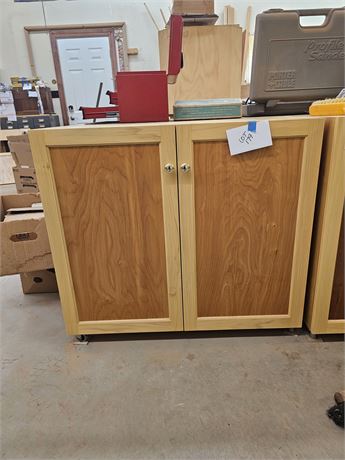 Wood Storage Cabinet