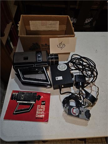 Vintage GAF ST/602 Super 8 Movie Camera