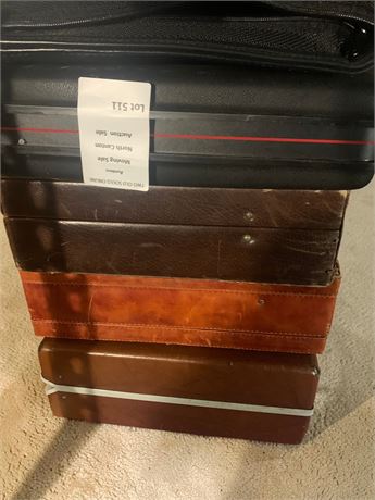 Vintage Hard-Shell Attaché Briefcase & Luggage Lot