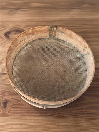 Antique Bentwood Grain Screen Sieve/Sifter/Strainer