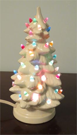 Mini Ceramic Lighted Christmas Tree