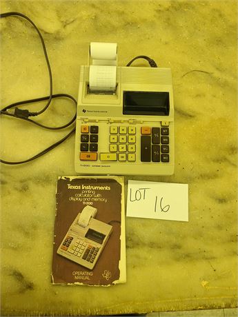 Texas Instrument Calculator with Display