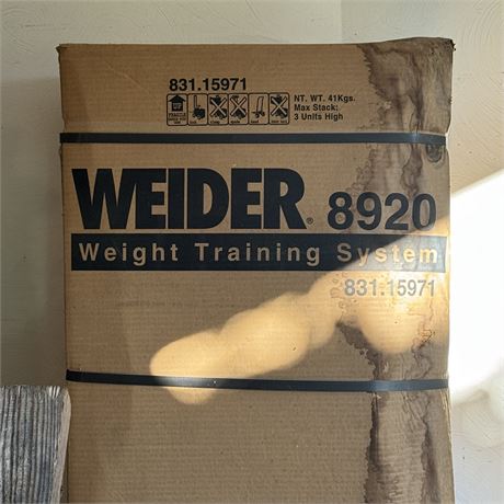 New - Weider Weight Training System - 8920