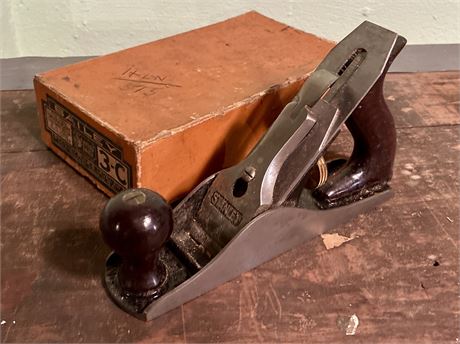 Stanley Bailey No. 3 C Wood Plane w/ Box