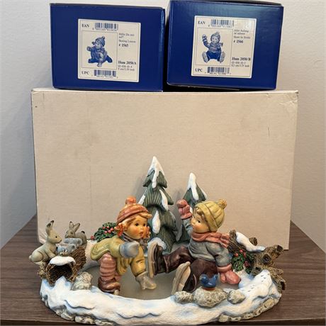 Hummel "Icy Adventure" LE 3-Piece Hummelscape Set w/ Boxes