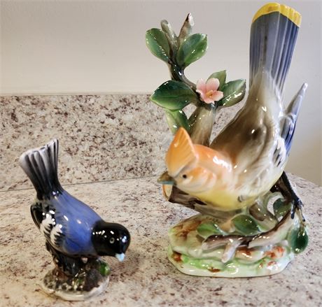 2~Vintage Ceramic Japan Marked Birds