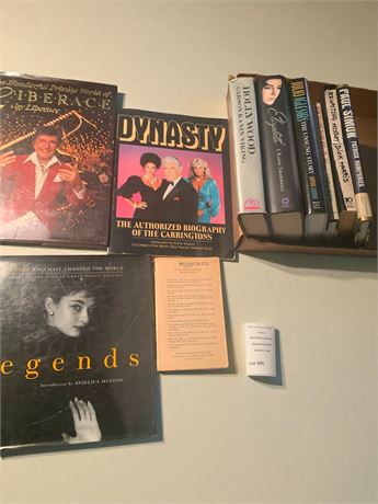 Celebrity Biography Book Lot