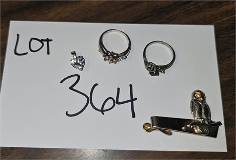 Mixed Sterling Rings & More .172 OZT