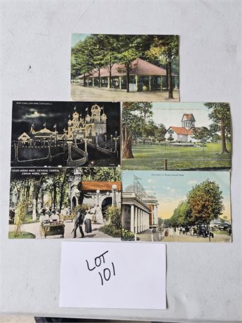 Vintage Amusement Park Postcards- Cedar Point, Silverlake & More