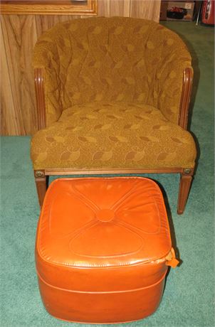 Vintage Chair & Ottoman