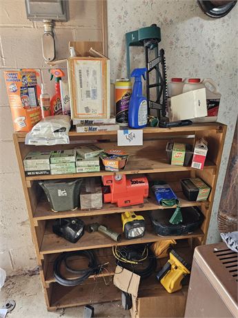 Shelf Cleanout:Mosquito Coils/Flashlights/Electrical Cords/Cleaners & More