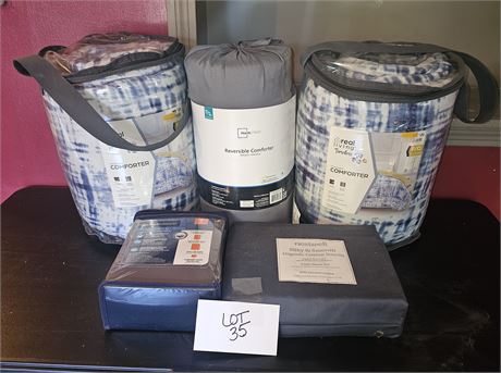 Twin Size Mixed Bedding Comforter's & Sheet Sets