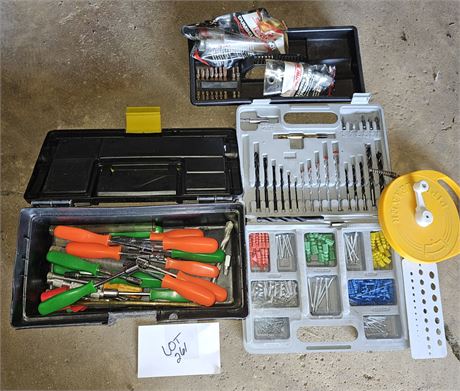 Tool Box: Mixed Hardware, Drill Bits & More
