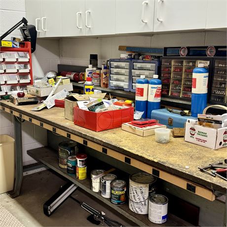 Workbench CLEANOUT!!! Hardware, Tools, Torch, Clamp Lights and SO MUCH More!