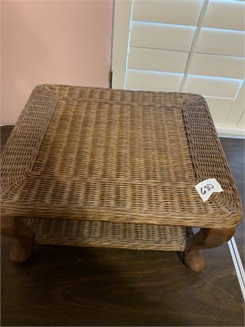 Small Wicker Accent Table