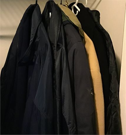 Men's Outdoor Jacket Lot XL, 2X, 3X Charles Klein, Chaps, London Fog & More