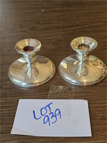 Fisher Sterling Weighted Candle Holders