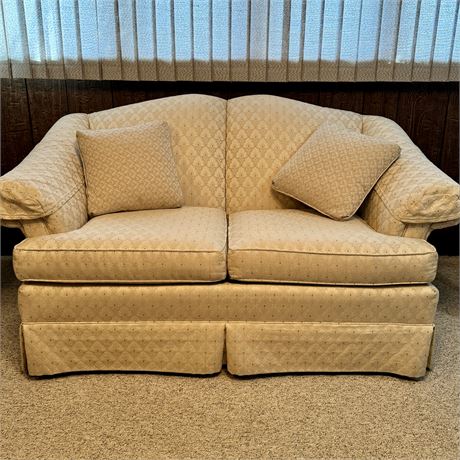 Cochran Furniture Ivory Upholstered Loveseat