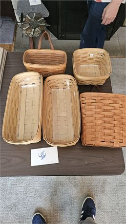 Mixed Longaberger Baskets Sizes & Style Vary