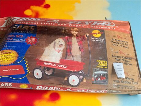 Sears Exclusive Children's Red Radio Flyer Wagon In Original Box