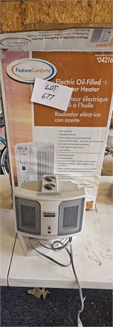 Electric Oil Filled Room Heater & Holmes Ceramic Heater