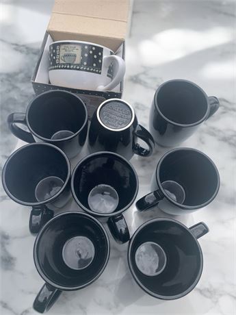 Corelle Coordinates Stoneware Coffee/Tea Mug Set of 8 and Penny Lane Funny Mug