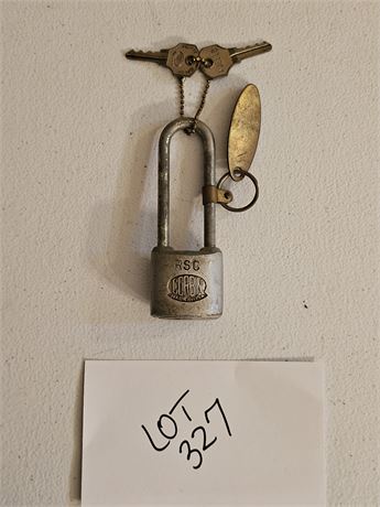 Vintage Corbin RSC Pad Lock with Key