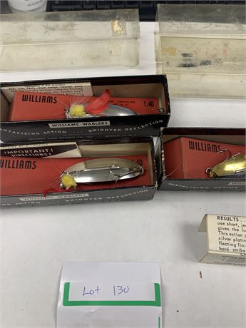 Williams Wablers Lure Lot of 3